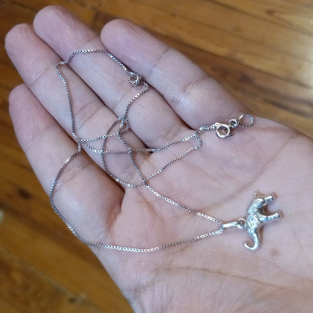 925 elephant pendant on chain - Picture 10 of 10